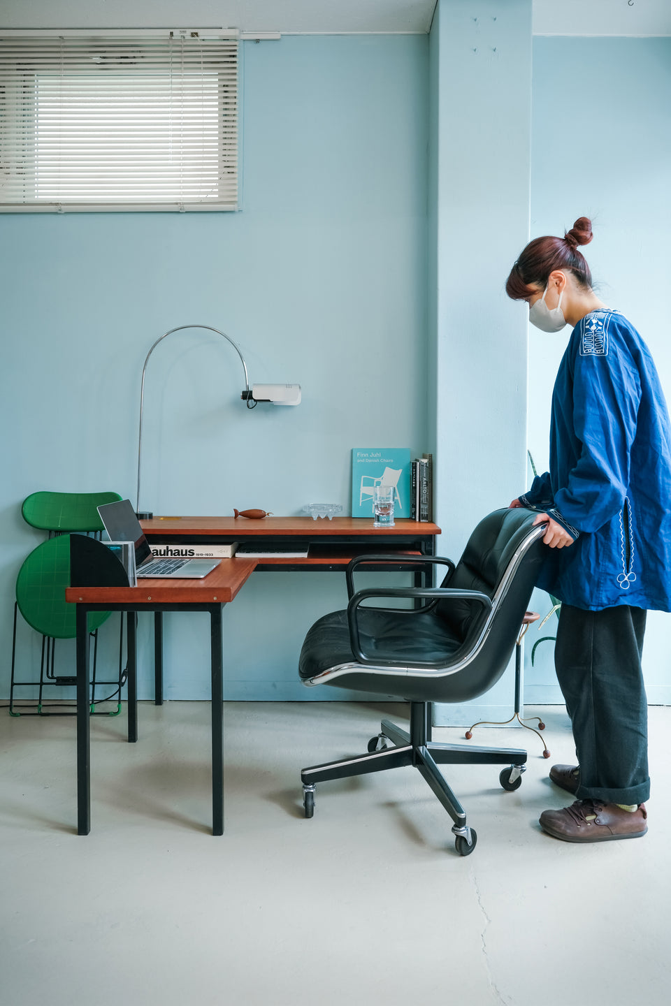 Euro Midcentry Vintage L-shape Desk/ヨーロッパヴィンテージ デスク ミッドセンチュリー