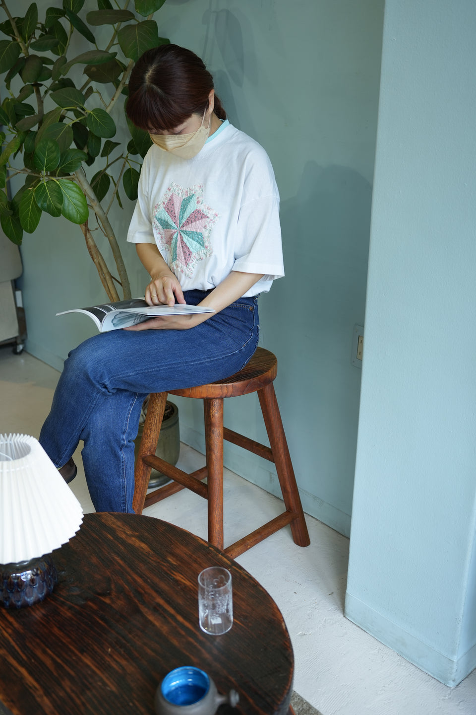 Solid Wood Low Table Stool/無垢材 ローテーブル スツール 民藝