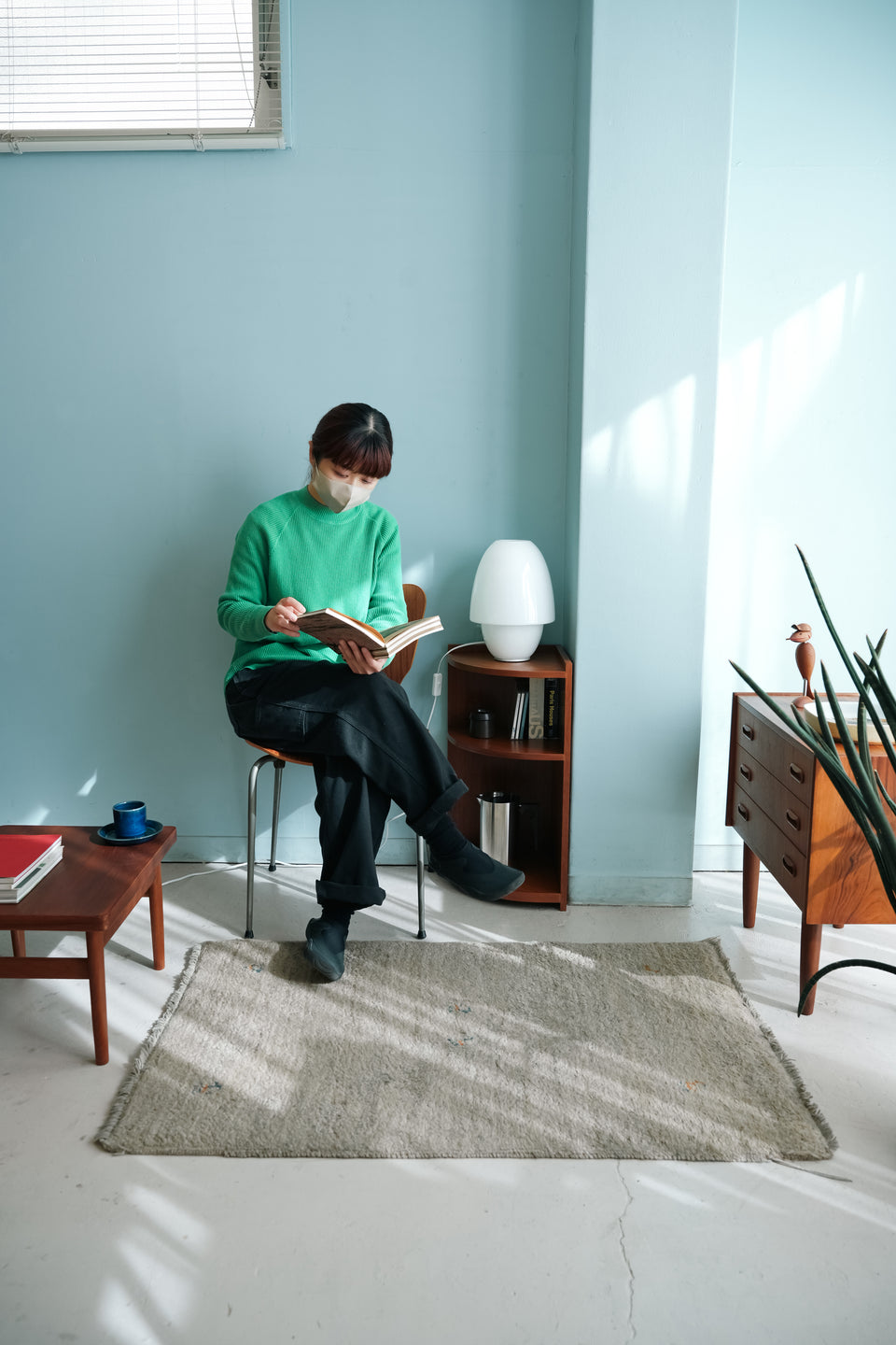 Vintage Teakwood Corner Shelf/ヴィンテージ チーク コーナーシェルフ サイドテーブル