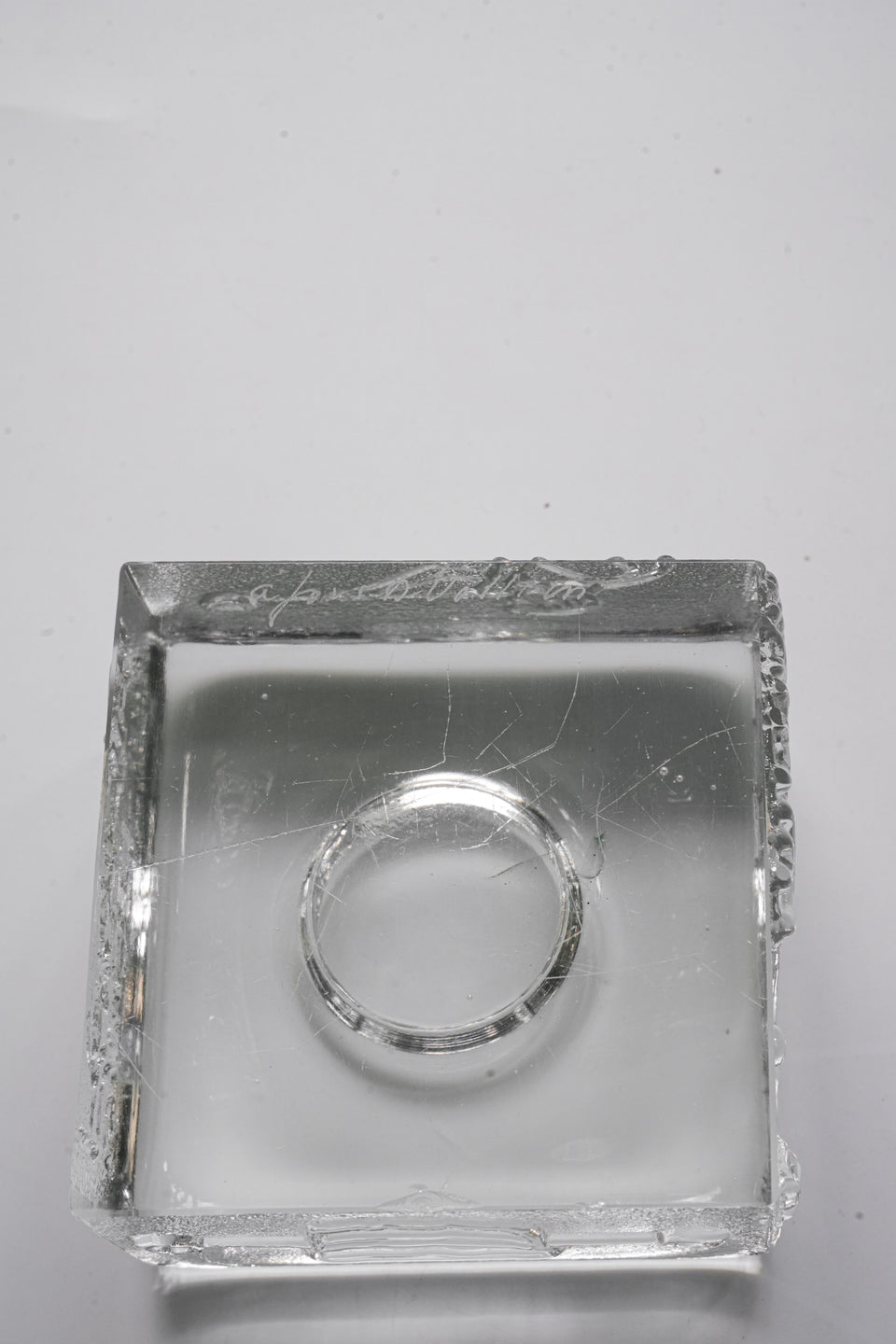 Afors Bertil Vallien Glass Candle Holder/オーフス バーティル・ヴァリーン ガラス キャンドルホルダー スウェーデンヴィンテージ