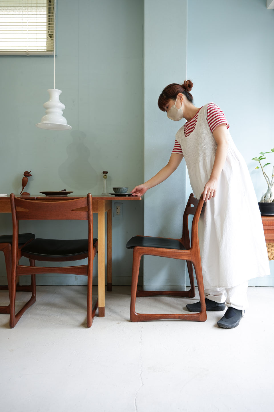 Danish Vintage Dining Chair Sculptural Design/デンマークヴィンテージ ダイニングチェア 椅子 チーク材 北欧家具