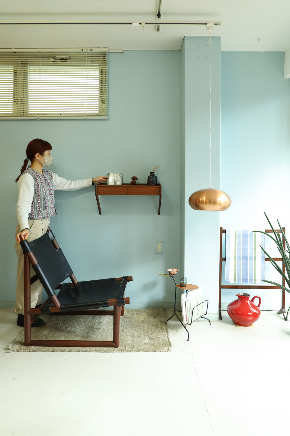 Danish Vintage Ølholm Møbelfabrik Wall Shelf Sigfred Omann/デンマークヴィンテージ ウォールシェルフ 壁掛け 北欧インテリア