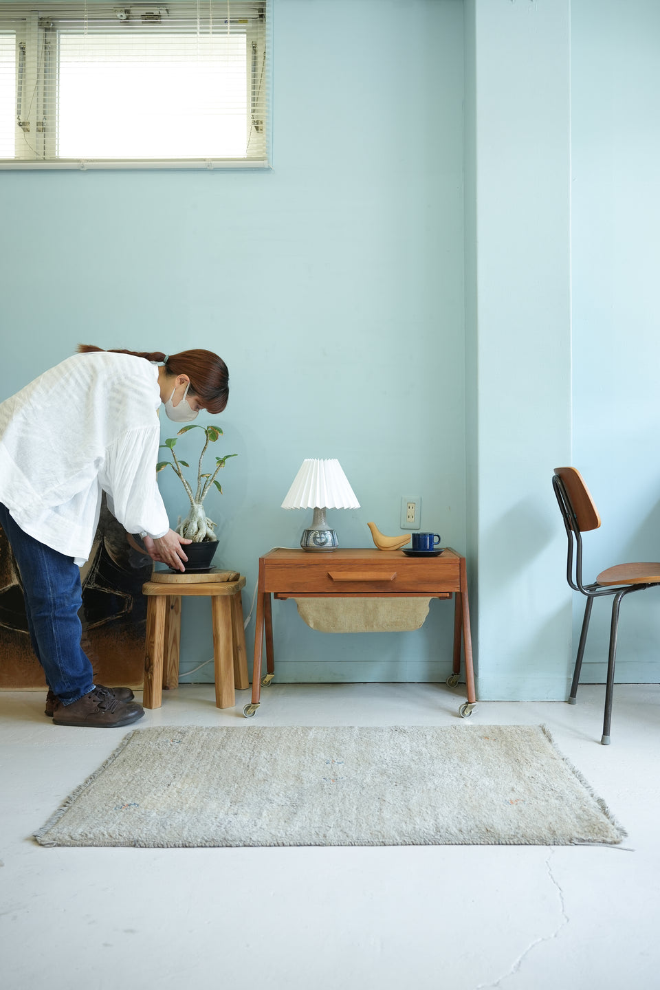 Danish Vintage Sewing Wagon Table/デンマークヴィンテージ ソーイングワゴン サイドテーブル 北欧家具