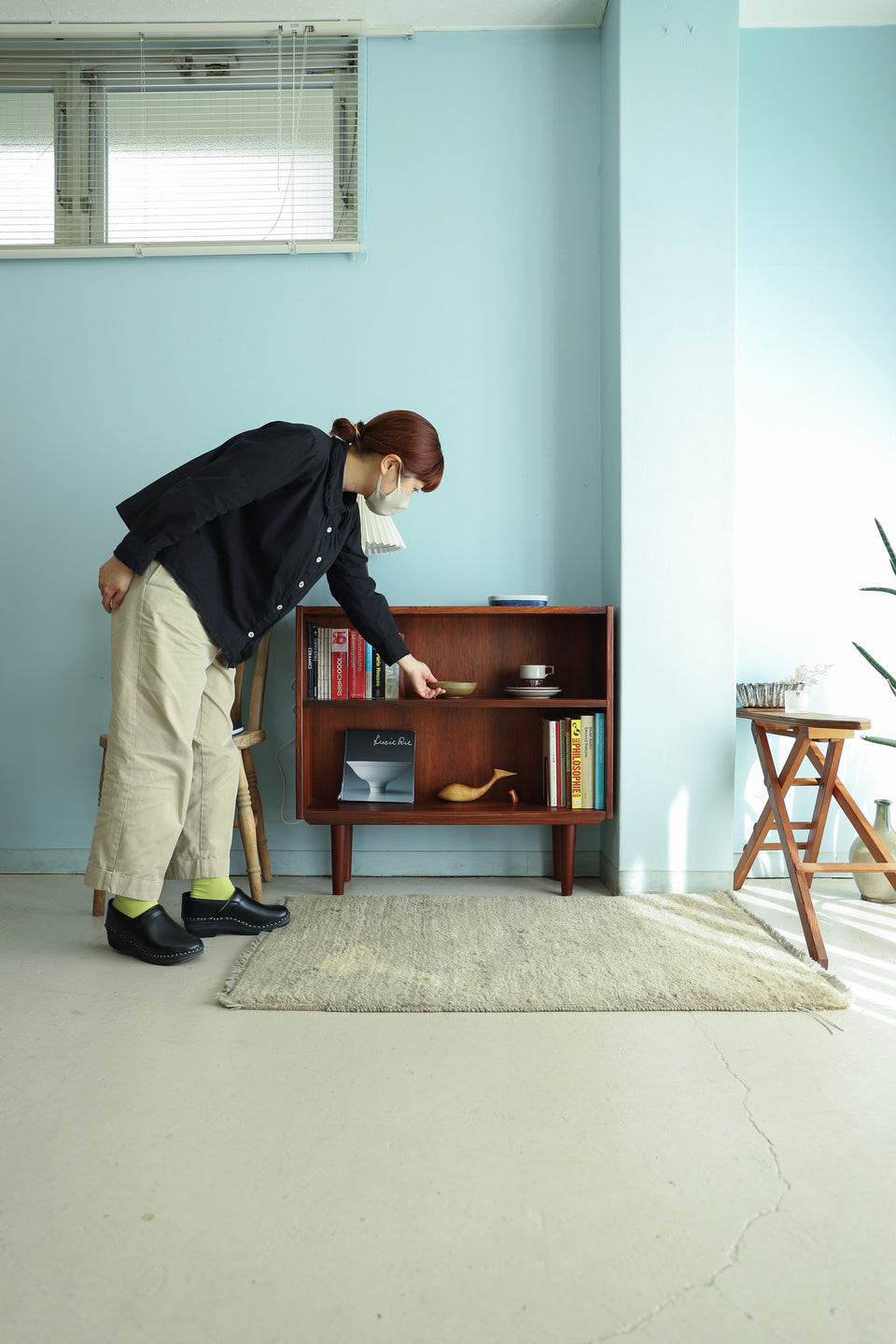 Danish Vintage Small Bookcase Rosewood/デンマークヴィンテージ スモールブックケース ローズウッド 本棚 北欧家具