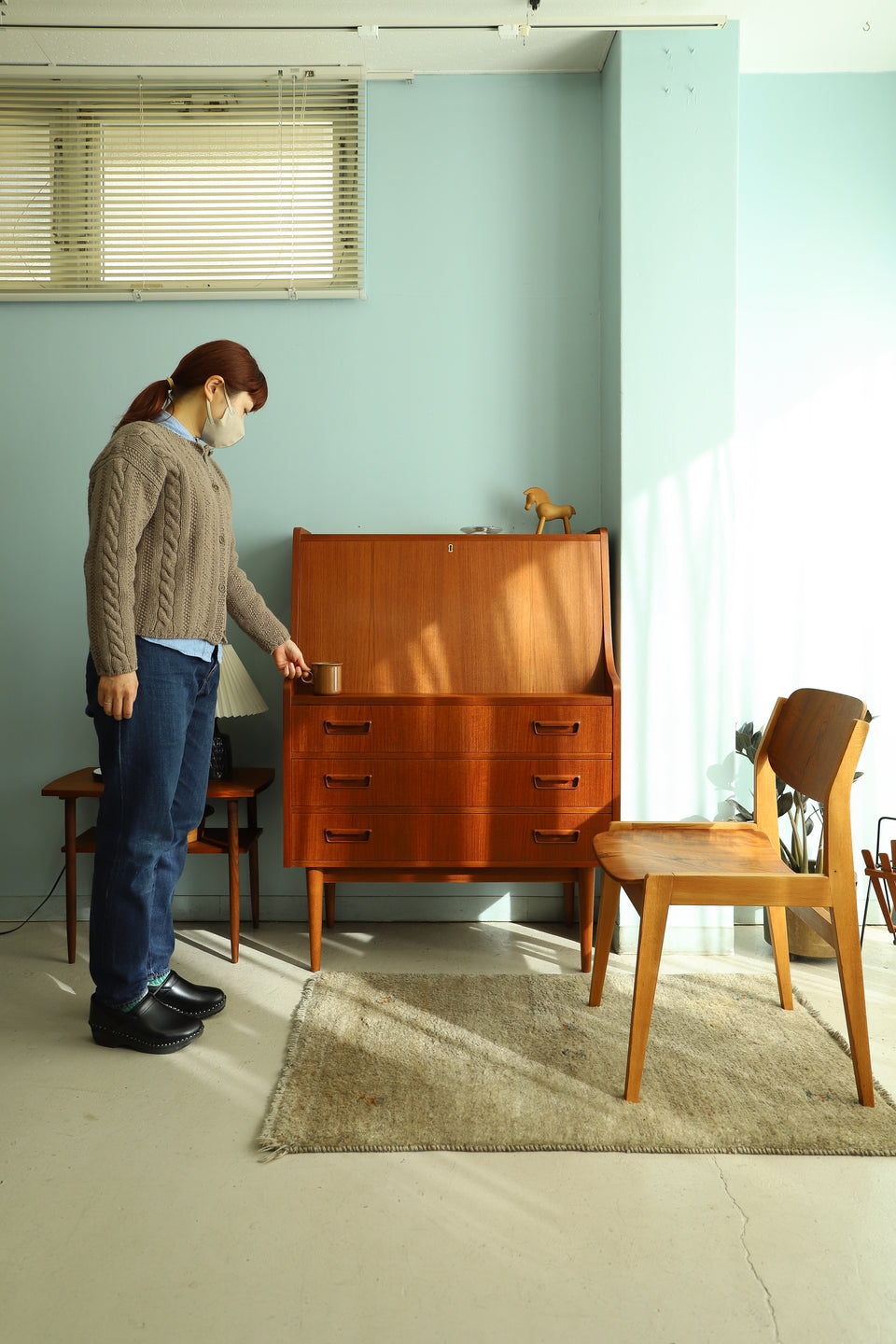 Danish Vintage Writing Bureau Gunnar Nielsen Tibergaard/デンマークヴィンテージ ライティングビューロー 北欧家具