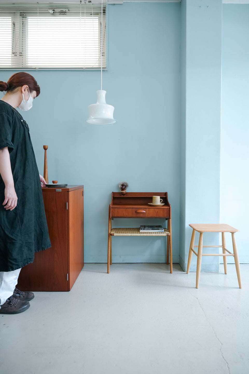 Danish Vintage Bedside Chest Table/デンマークヴィンテージ ベッドサイドチェスト
