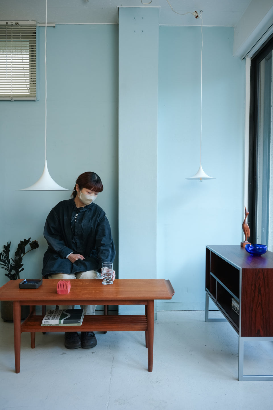 Danish Vintage SEMI Pendant Light/デンマークヴィンテージ セミ ペンダントライト 照明 北欧インテリア