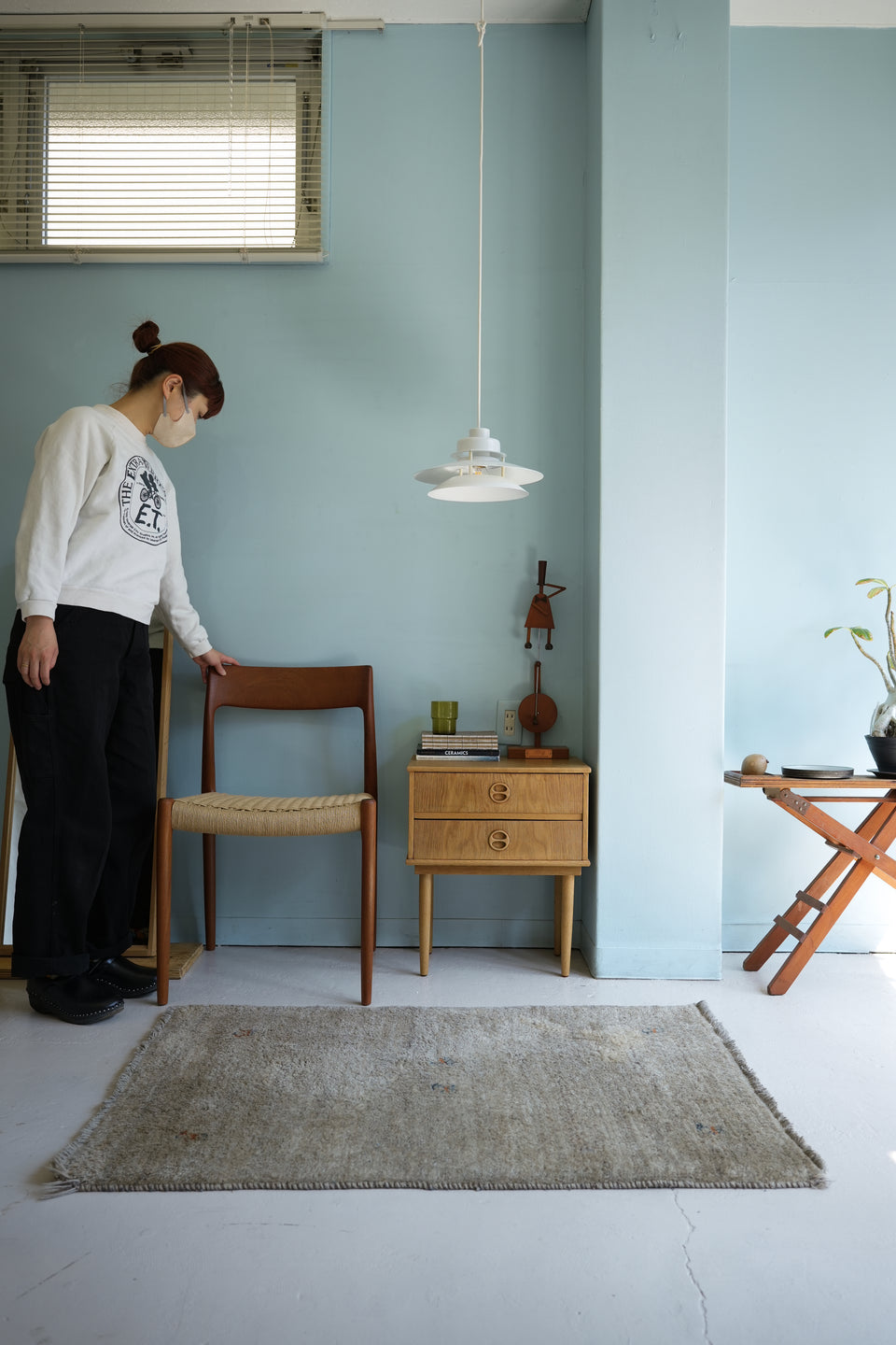 Danish Vintage Small Side Chest Oakwood/デンマークヴィンテージ スモールサイドチェスト 2段 オーク材