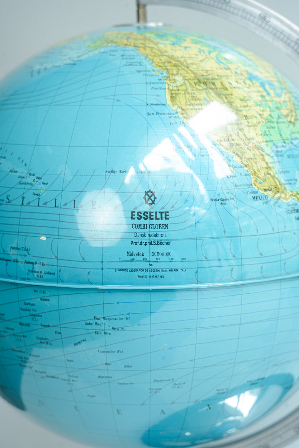 Esselte Combi Globen Globe Lamp/ヴィンテージ 地球儀ランプ デンマーク語