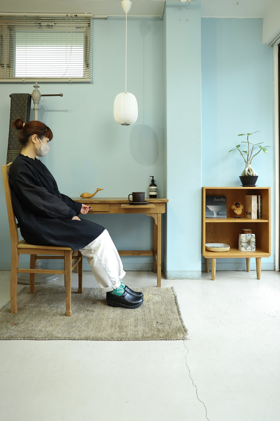 Euro Vintage Desk Oakwood/ヨーロッパヴィンテージ デスク 机 オーク材 シャビーシック