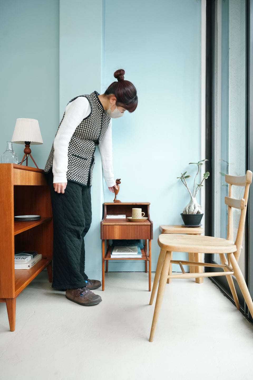 Ferdinand Lundquist AB Bedside Table Swedish Vintage/スウェーデンヴィンテージ ベッドサイドテーブル チェスト 北欧家具