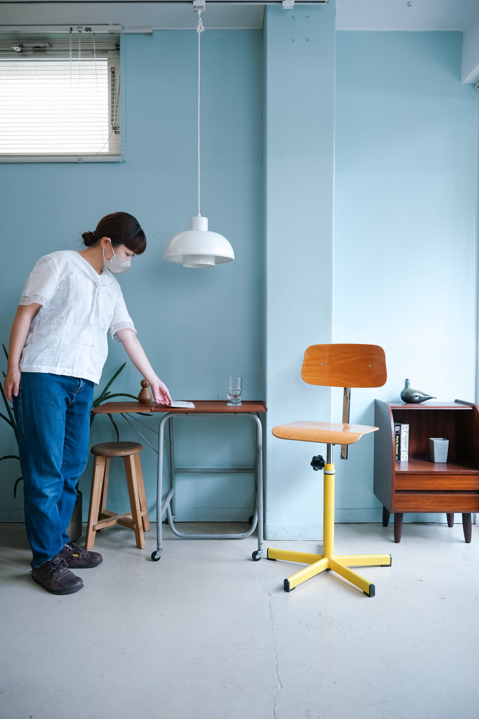 French Vintage Drafting Chair/フランスヴィンテージ ドラフティングチェア