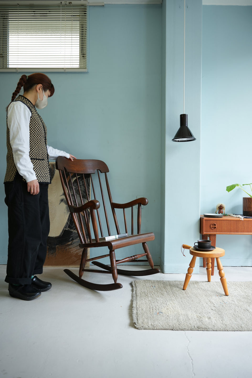 HIDA Rocking Chair Japanese Modern/飛騨産業 ロッキングチェア 穂高 キツツキマーク