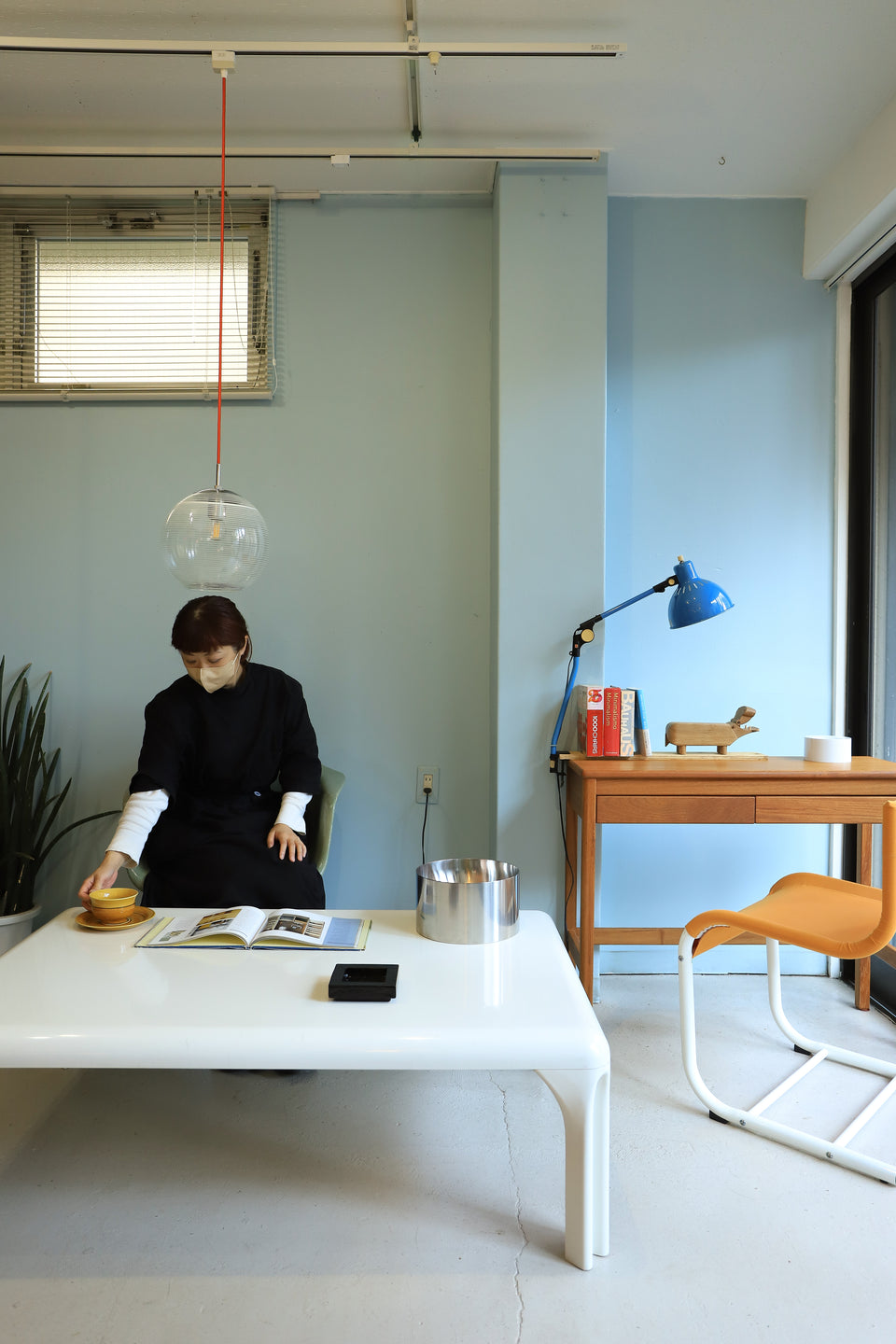 Japanese Vintage Globe Glass Pendant Light/ジャパンヴィンテージ ガラスシェード ペンダントライト レトロモダン