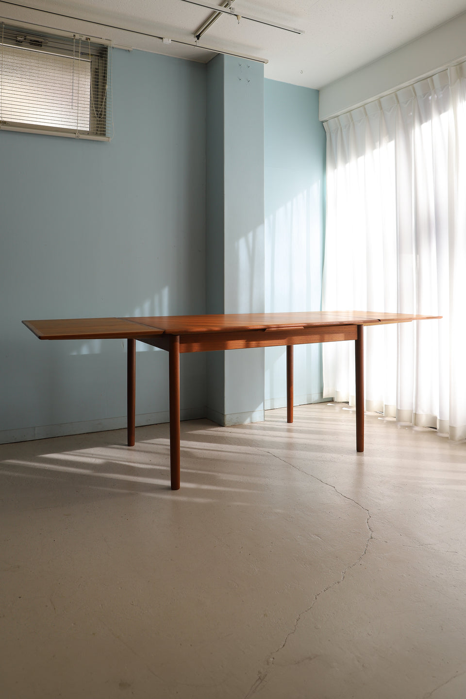 Draw Leaf Extension Dining Table Danish Vintage/デンマークヴィンテージ ドローリーフ エクステンション ダイニングテーブル 北欧家具