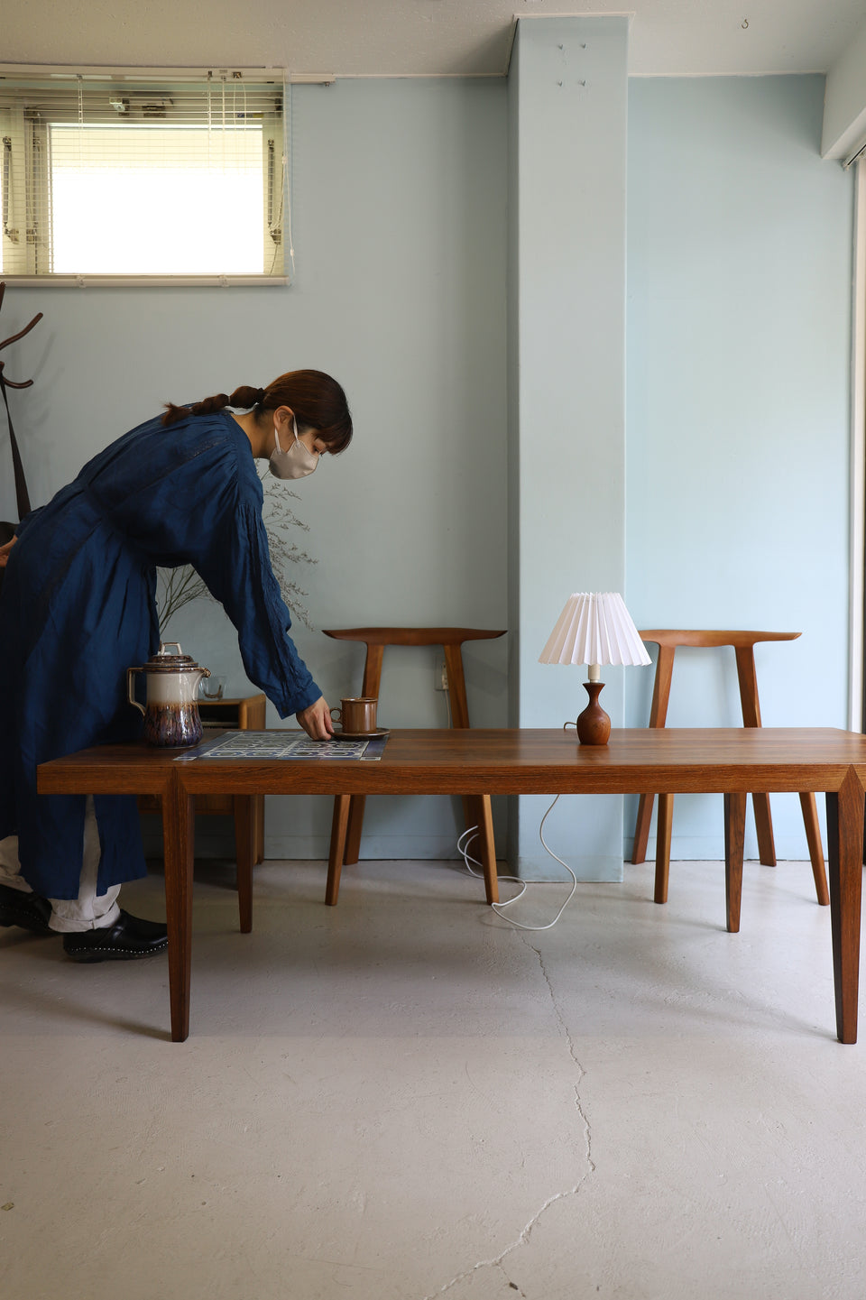 Small Table Lamp Teakwood Danish Vintage/デンマークヴィンテージ テーブルランプ チーク材 間接照明 北欧インテリア