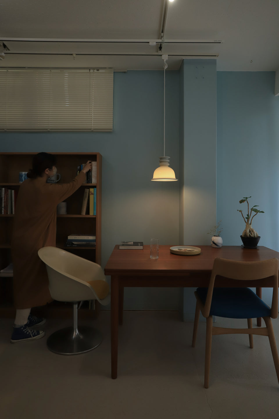 Holmegaard Pendant Light Kro Gray Danish Vintage/デンマークヴィンテージ ホルムガード ペンダントライト シセ・ヴェアナー 照明 北欧インテリア