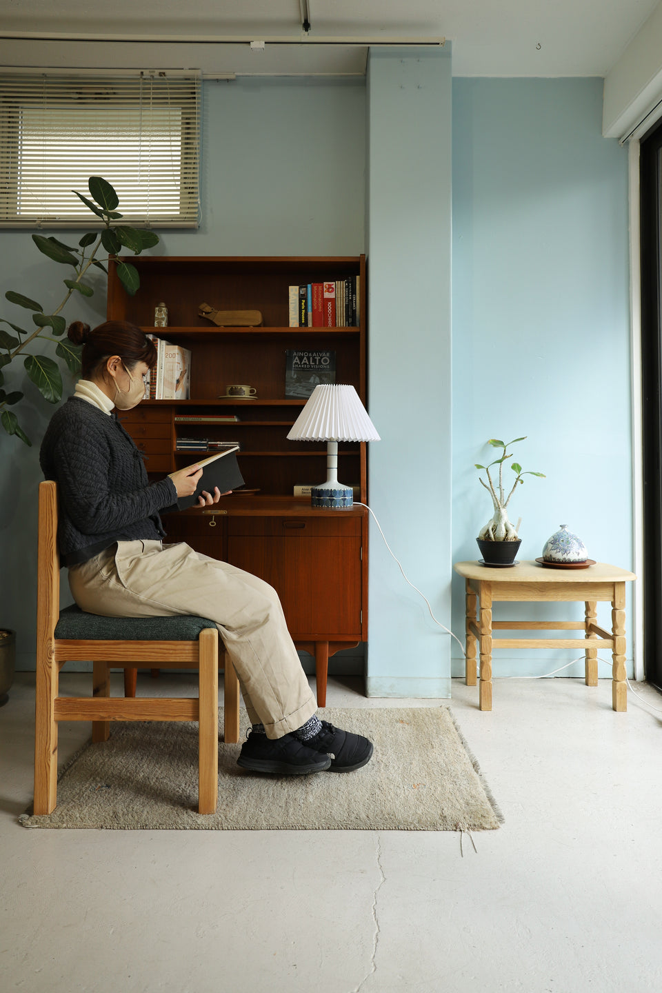Vintage Royal Copenhagen Baca Table Lamp Ellen Malmer/ヴィンテージ ロイヤルコペンハーゲン バッカ テーブルランプ エレン・マルマー 間接照明 北欧インテリア