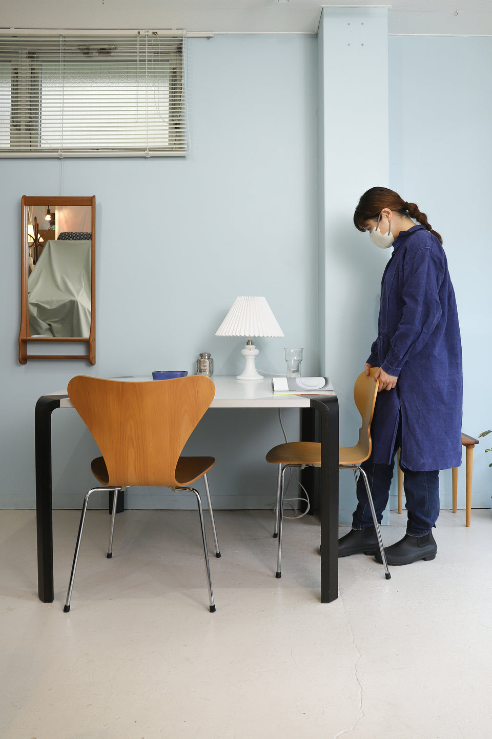 Danish Vintage Holmegaard Table Lamp Madeleine/ホルムガード テーブルランプ マドレーヌ マイケル・バング 間接照明 北欧インテリア