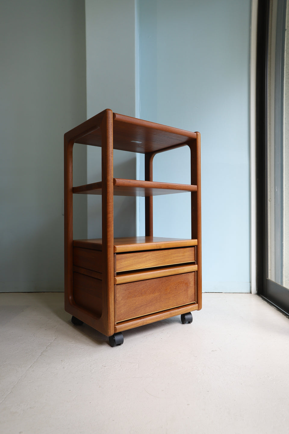 Danish Vintage Teakwood Wagon Shelf/デンマークヴィンテージ ワゴン シェルフ チーク材 北欧家具