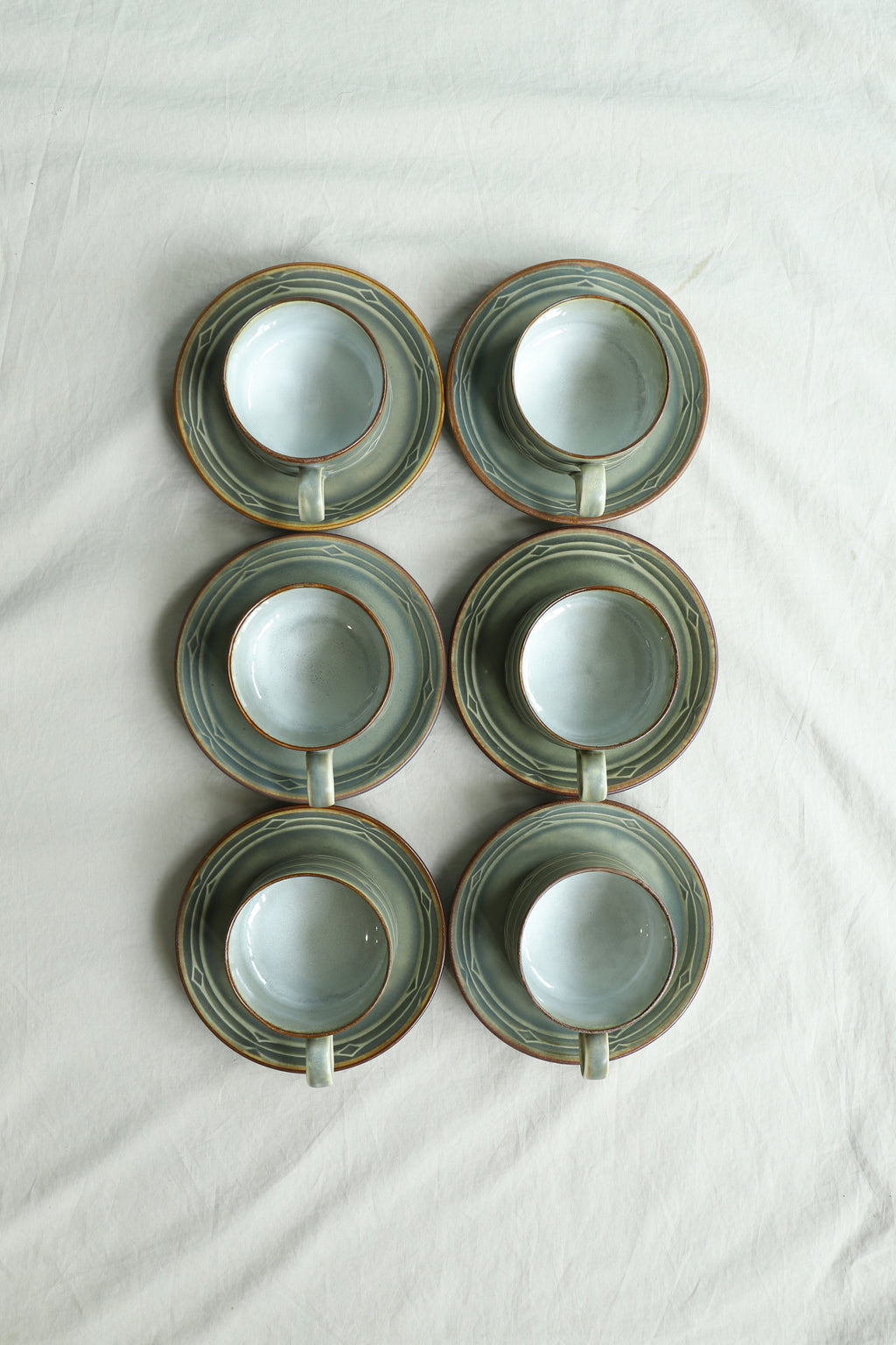 イェンス・クイストゴー ルーン カップ&ソーサー 北欧ヴィンテージ食器