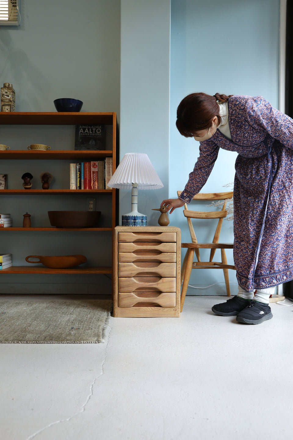 Japanese Modern Wooden Small Drawer Chest/木製 小引き出し チェスト ジャパニーズモダン シャビーシック