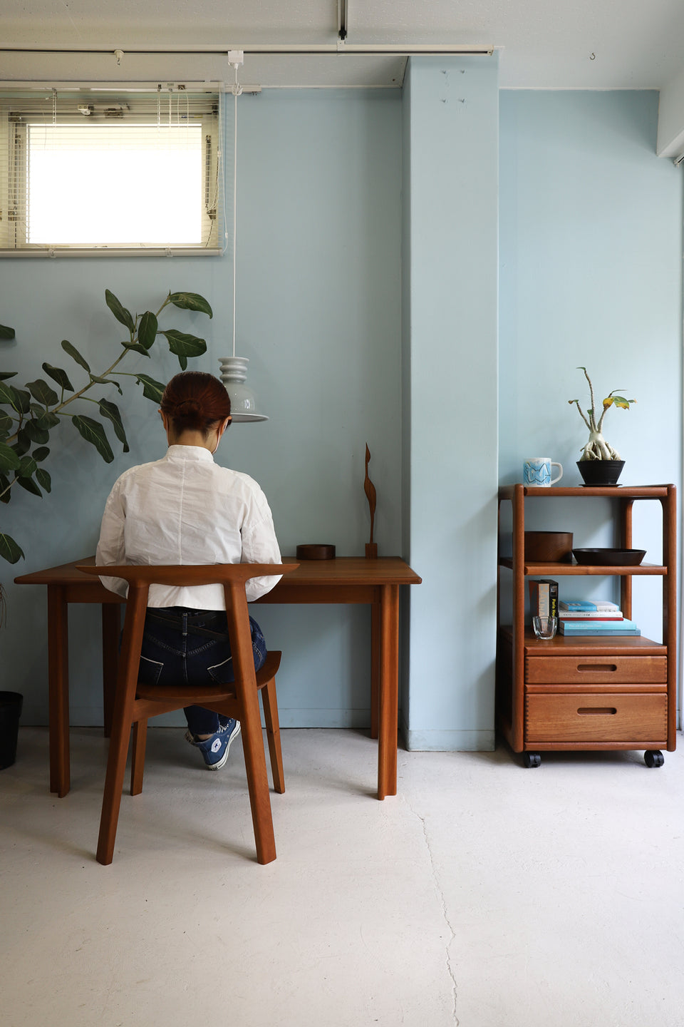 Vintage Dining Table Teakwood Scandinavian Design/ヴィンテージ ダイニングテーブル コンパクト チーク材 北欧デザイン