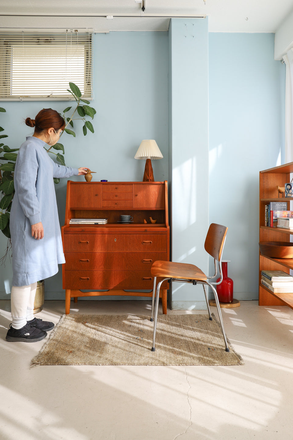 Danish Vintage Teakwood Writing Bureau/デンマークヴィンテージ ライティングビューロー チーク材 北欧家具