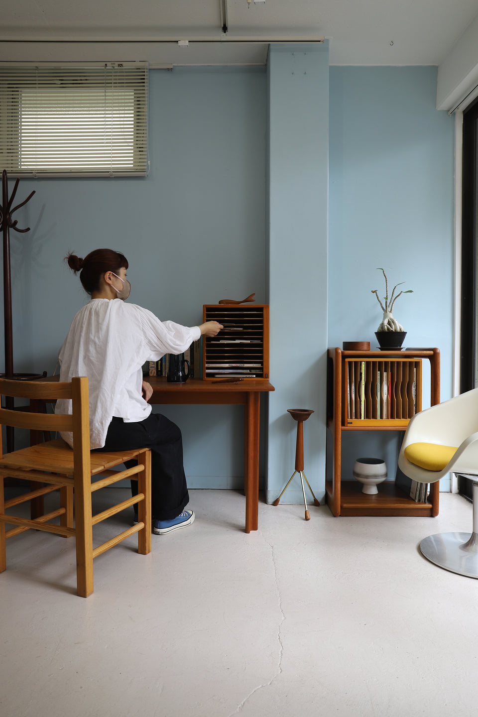 Japanese Vintage UCHIDA YOKO Wooden Document Case Box/ジャパンヴィンテージ 内田洋行 書類ケース ボックス レトロモダン