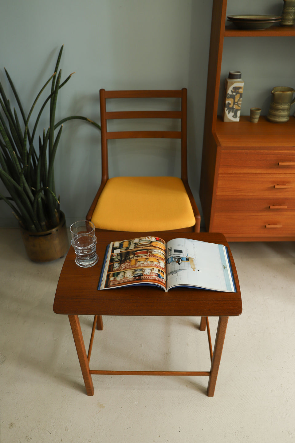Danish Vintage Side Table Teak and Oak/デンマークヴィンテージ サイドテーブル 北欧家具