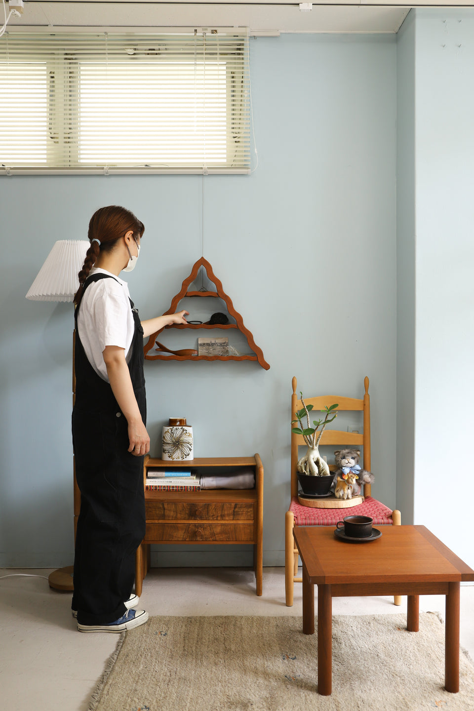 Danish Vintage Pyramid Shelf Amagerhylde/デンマークヴィンテージ ウォールシェルフ アマーシェルフ 北欧インテリア