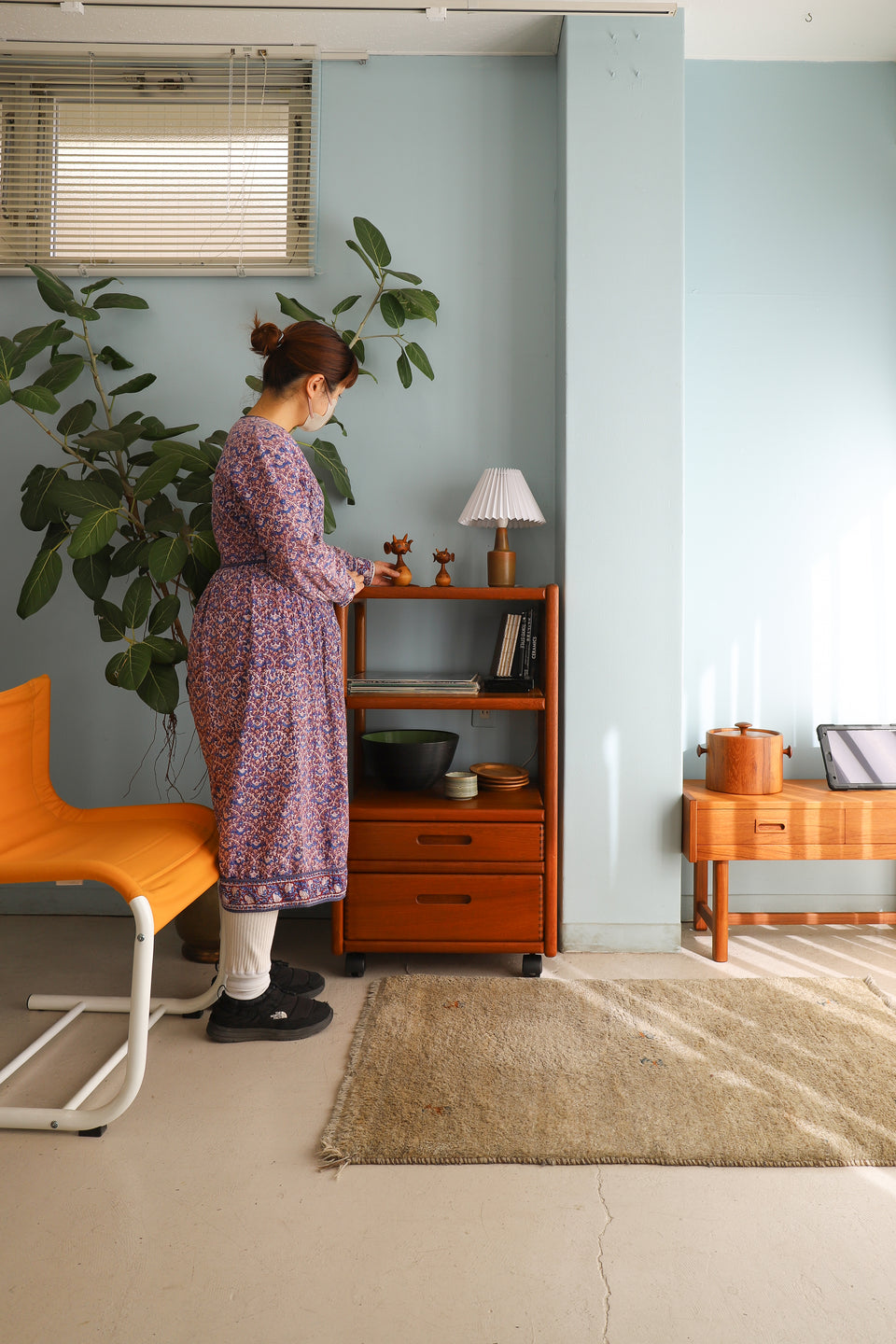 Danish Vintage Teakwood Trolley Shelf/デンマークヴィンテージ トロリー ワゴン シェルフ チーク材 北欧家具