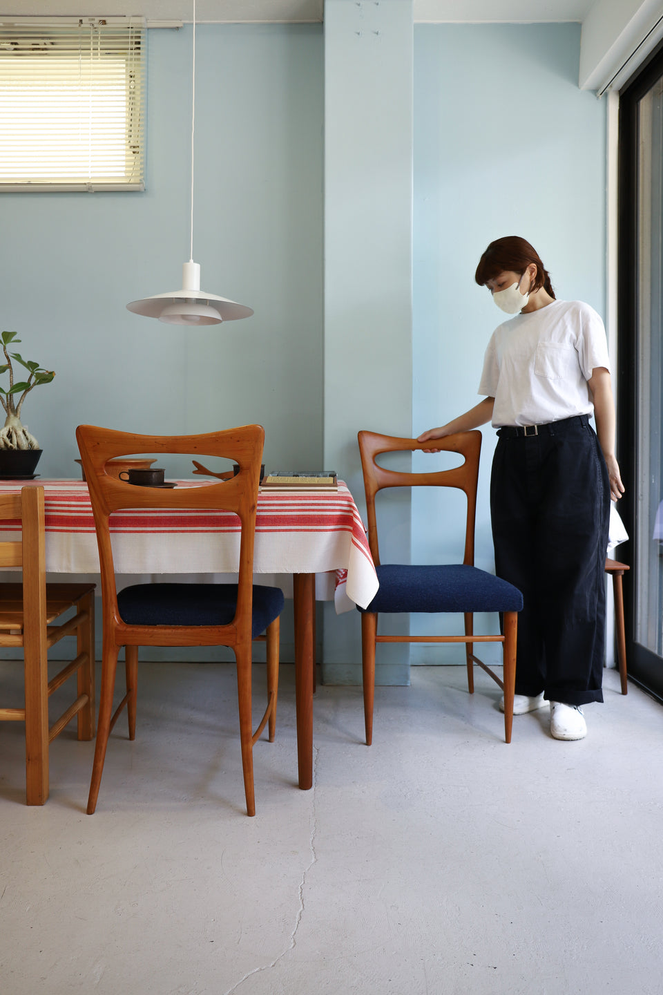 Italian Vintage Dining Chair Paolo Buffa/イタリアヴィンテージ ダイニングチェア 椅子 チェリー材