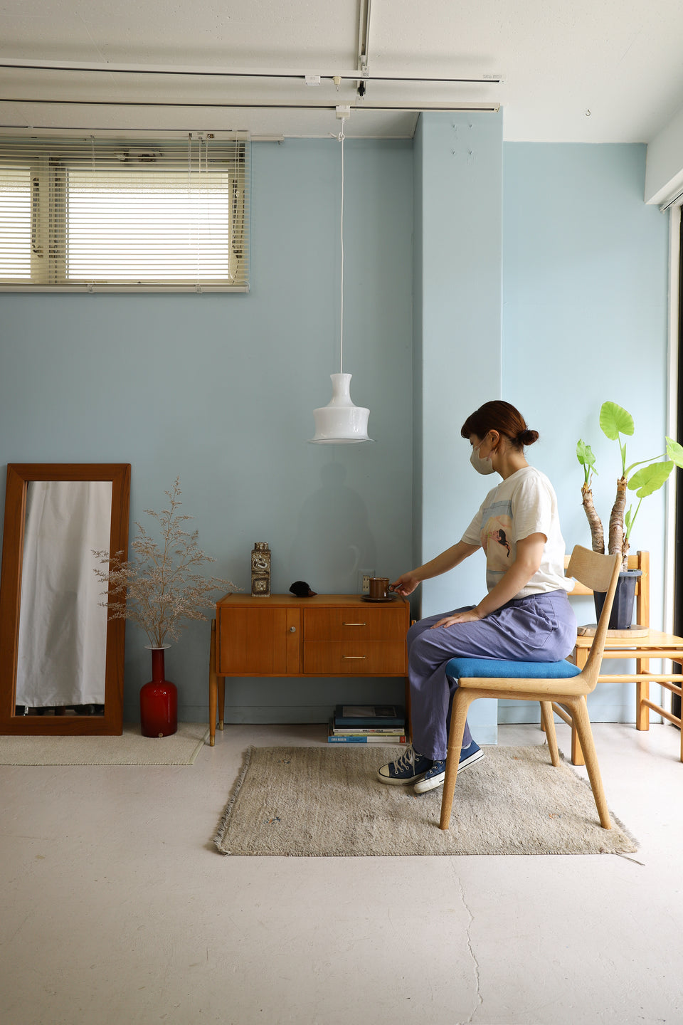 Vintage Holmegaard Pendant Light Sonate White/ホルムガード ペンダントライト ソナタ マイケル・バング 照明 デンマークヴィンテージ