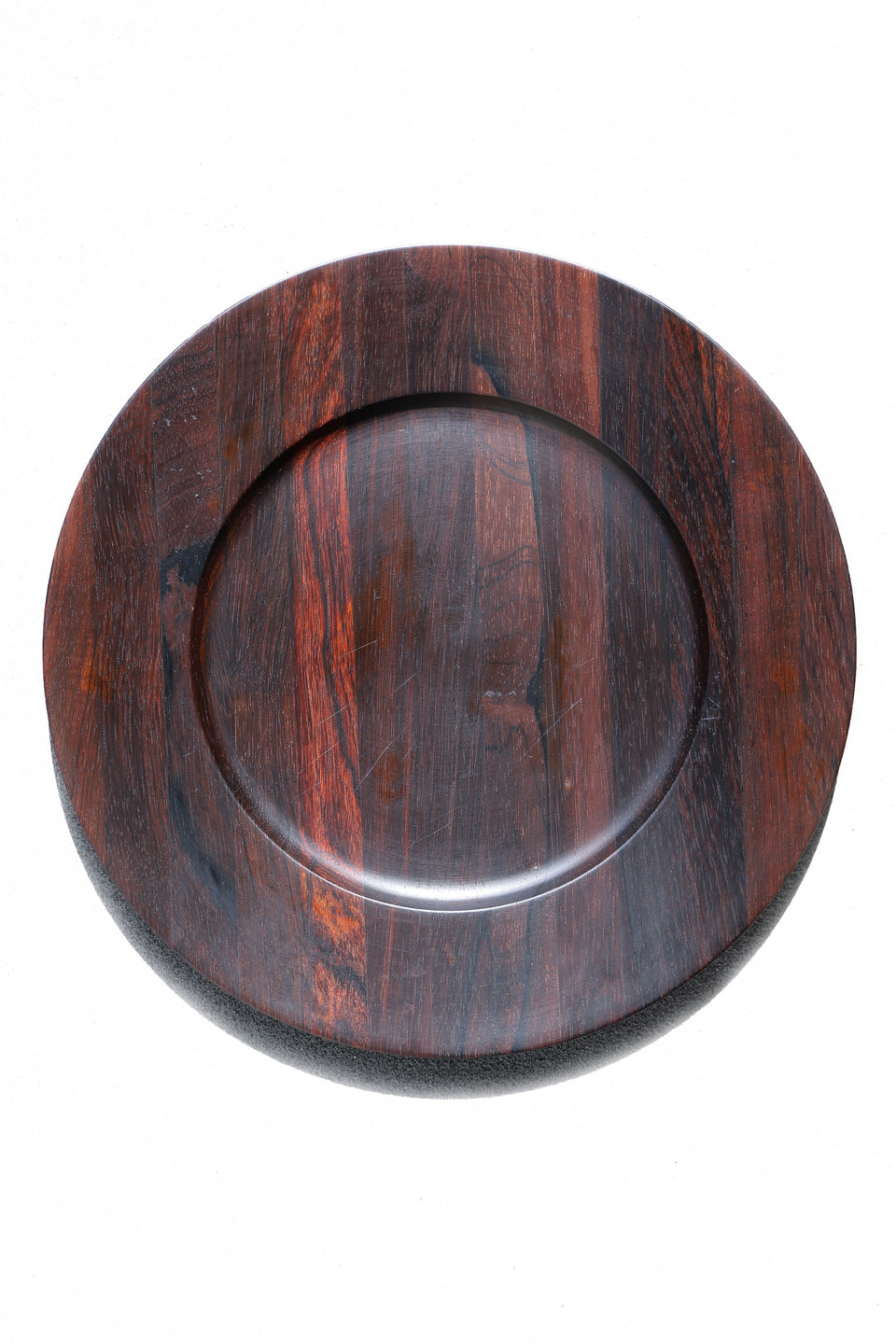 Danish Vintage Wooden Plate Round Tray/デンマークヴィンテージ 木製プレート トレイ チーク材 ローズウッド材 北欧雑貨