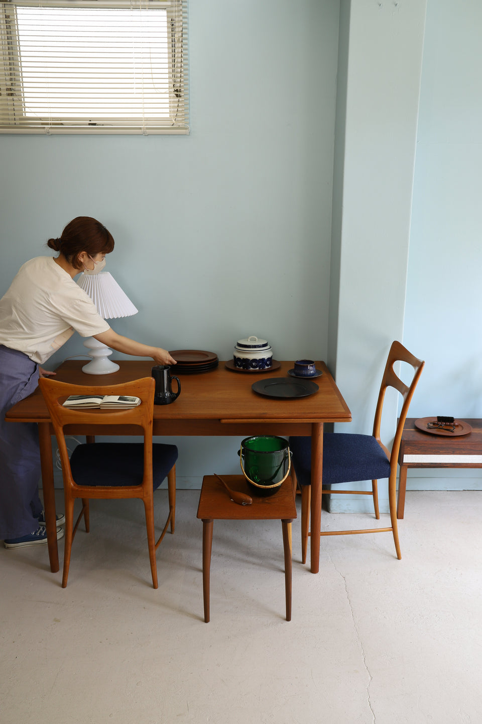 Danish Vintage Wooden Plate Round Tray/デンマークヴィンテージ 木製プレート トレイ チーク材 ローズウッド材 北欧雑貨