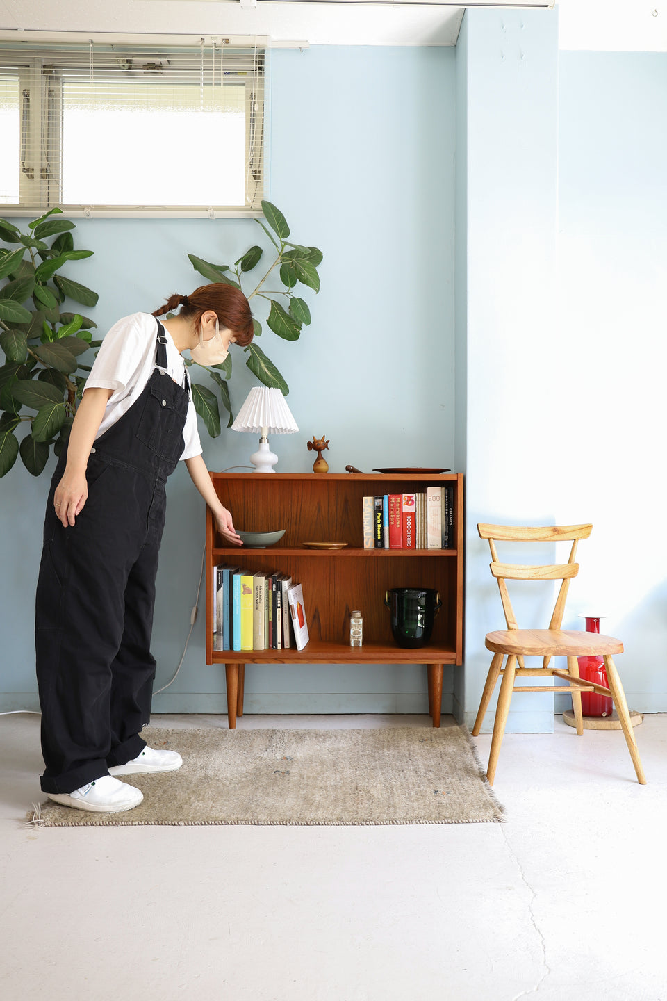 Small Bookcase Teakwood Danish Vintage/デンマークヴィンテージ スモールブックケース 本棚 チーク材 北欧家具