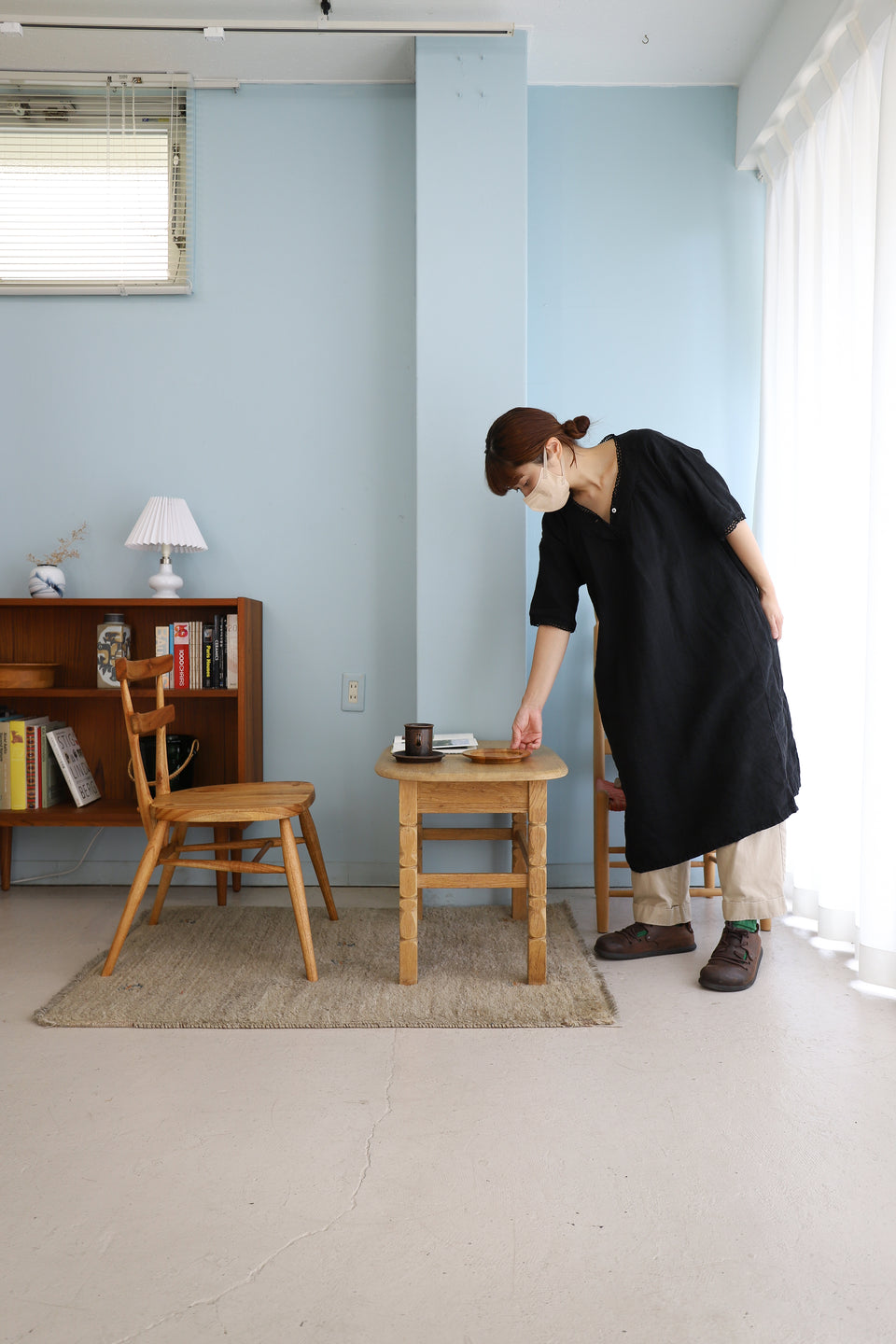 Oakwood Side Table Danish Vintage/デンマークヴィンテージ オーク材 サイドテーブル 北欧家具