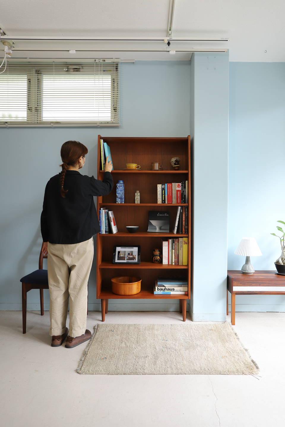 Teakwood Tall Bookcase Danish Vintage/デンマークヴィンテージ ブックケース 本棚 チーク材 収納 北欧家具
