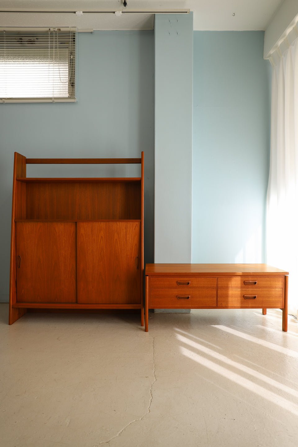 Danish Vintage High Shelf Cabinet/デンマークヴィンテージ ハイシェルフ キャビネット 収納 北欧家具