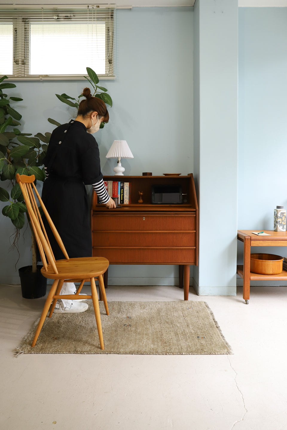 Writing Bureau Hanbjerg Møbelfabrik Danish Vintage/デンマークヴィンテージ ライティングビューロー デスク チーク材 北欧家具