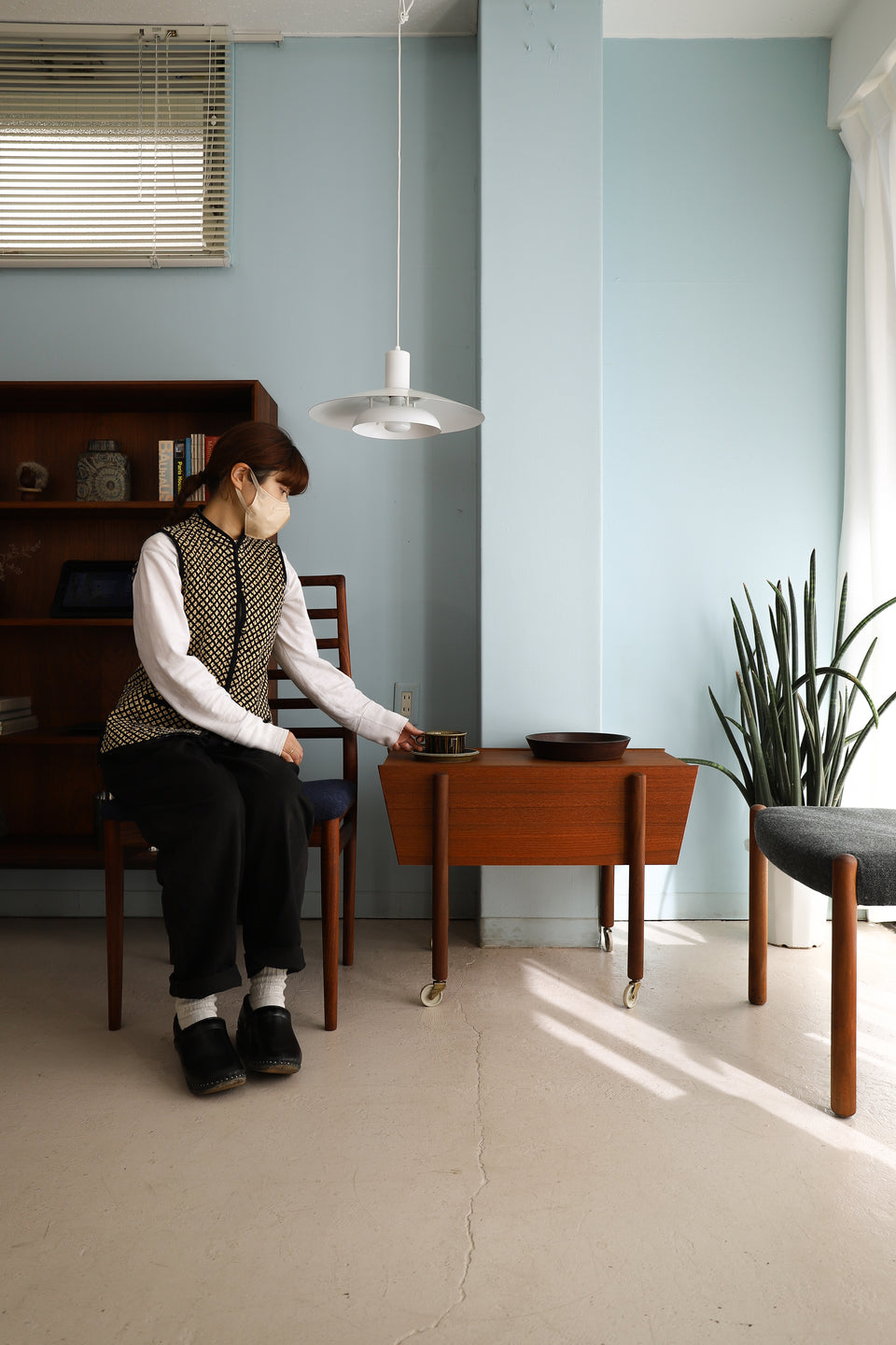 Sewing Wagon Side Table Danish Vintage/デンマークヴィンテージ ソーイングワゴン サイドテーブル 北欧家具