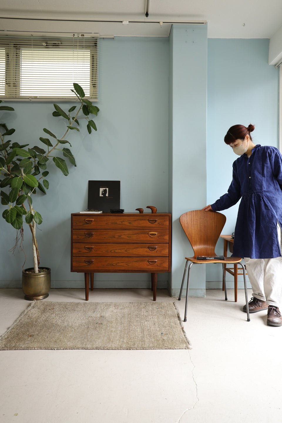 Feldballes Møbelfabrik Kai Kristiansen 4Drawer Chest Rosewood/カイ・クリスチャンセン 4段チェスト ローズウッド材 デンマークヴィンテージ 北欧家具