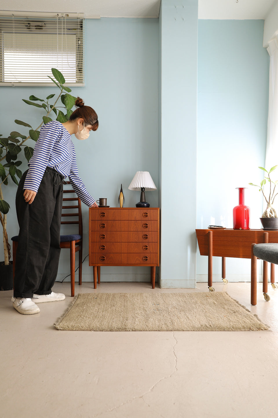5drawers Side Chest Danish Vintage/デンマークヴィンテージ サイドチェスト 5段 引き出し 北欧家具