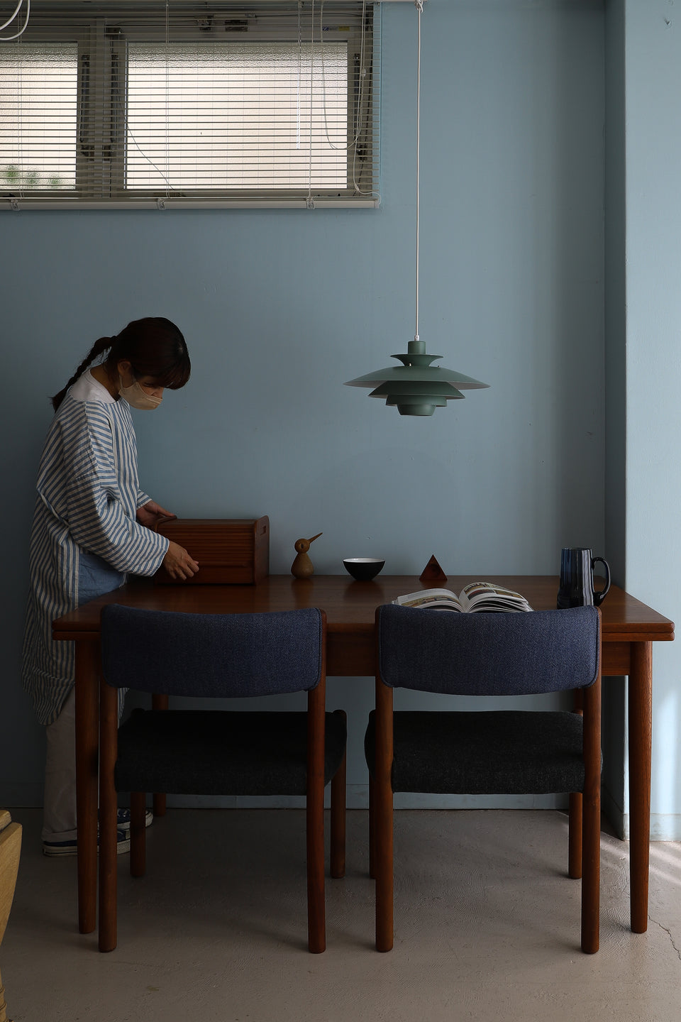 Jeka Alexia 8079-H Pendant Light Danish Vintage/デンマークヴィンテージ ジェカ ペンダントライト 照明 グリーン 北欧インテリア