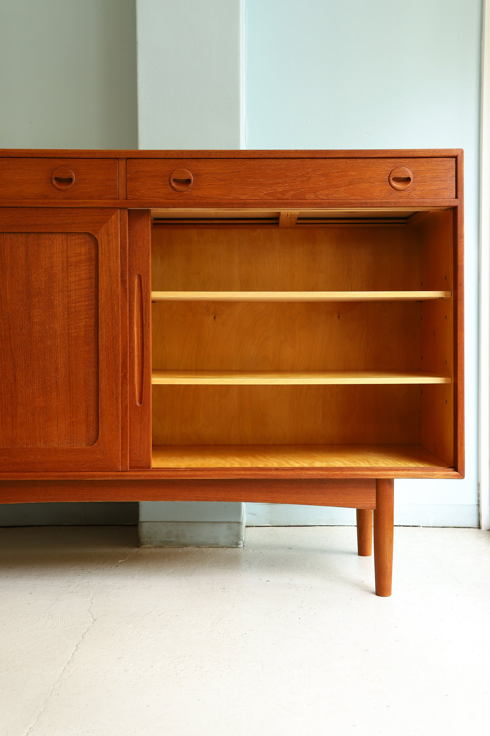 Danish Vintage High Sideboard Teakwood/デンマークヴィンテージ ハイサイドボード 北欧家具