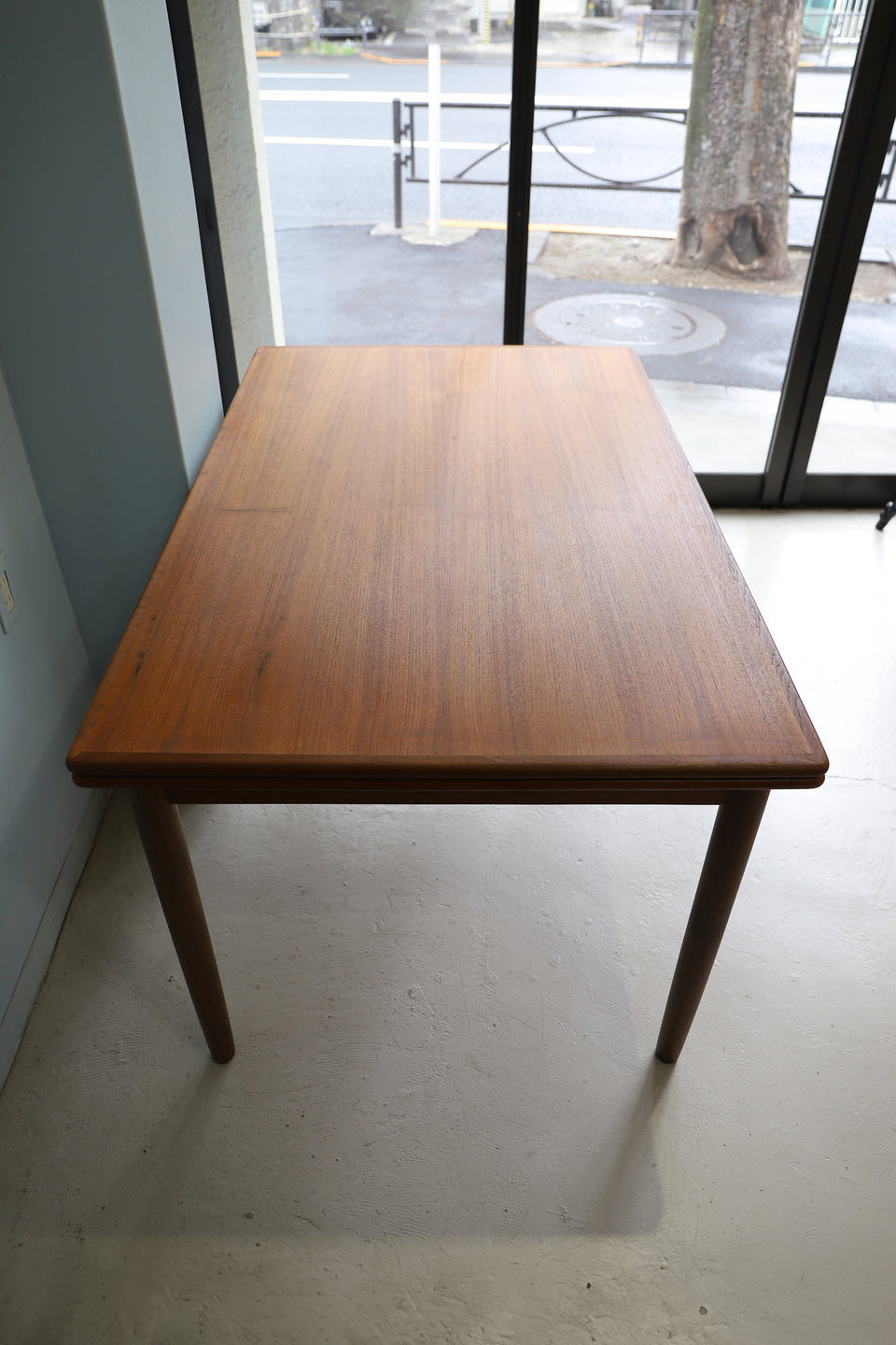 Teakwood Extension Dining Table Draw Leaf Danish Vintage/デンマークヴィンテージ ドローリーフ エクステンション ダイニングテーブル 北欧家具