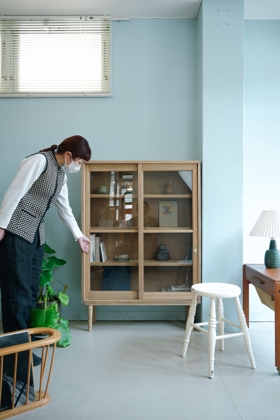 Japanese Vintage Glass Cabinet/ジャパンヴィンテージ ガラスキャビネット