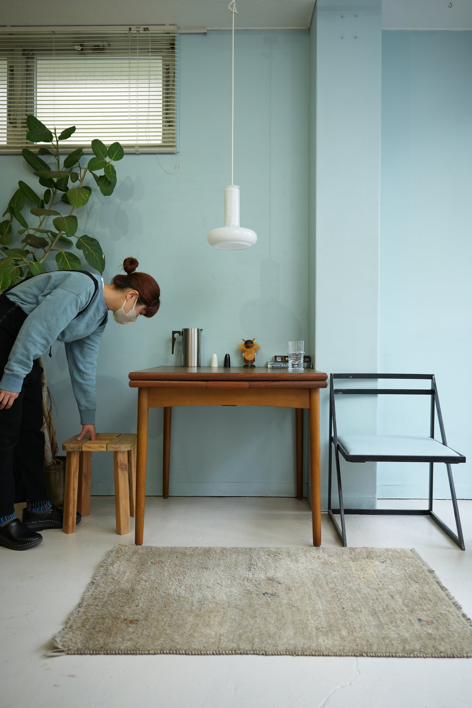 Japanese Vintage Square Extension Dining Table/ジャパンヴィンテージ エクステンション ダイニングテーブル