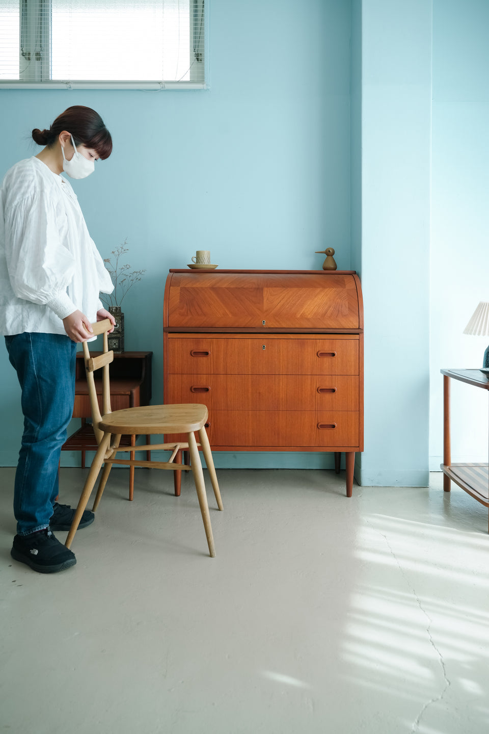 Rolltop Writing Bureau Egon Ostergaard Swedish Vintage/スウェーデンヴィンテージ ロールトップ ライティングビューロー